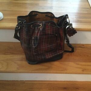 Patricia Nash Melrose Plaid Bucket Purse